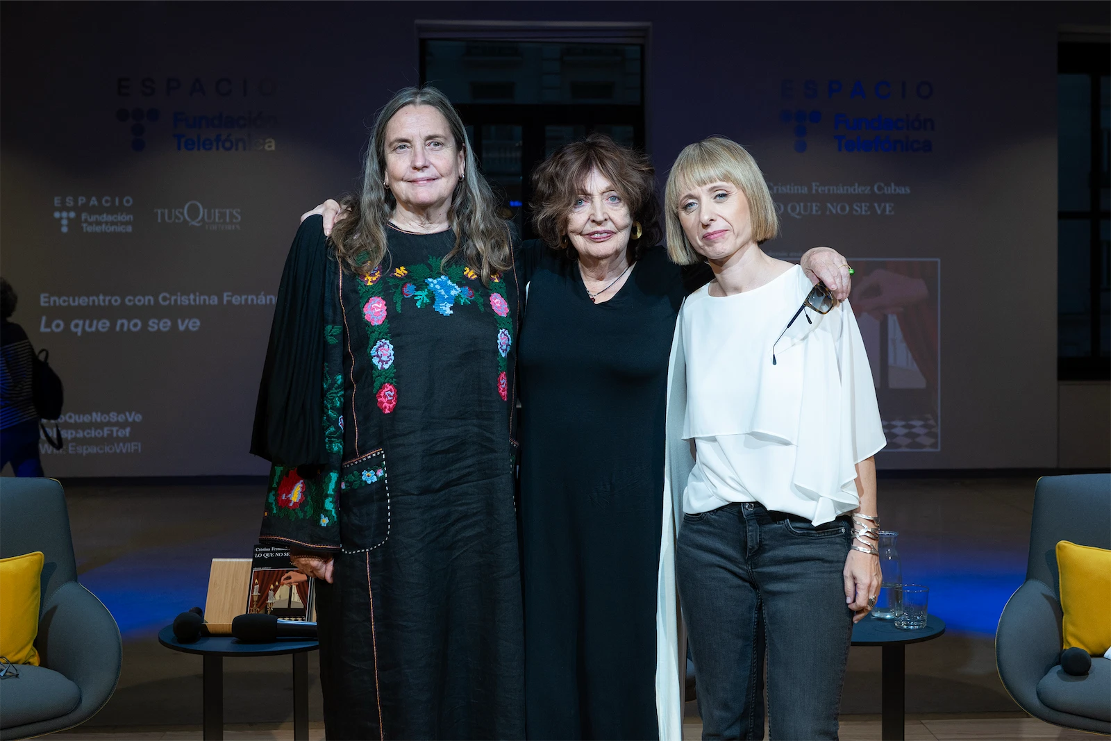 Un momento de la presentación del libro 'Lo que no se ve' de Cristina Fernández Cubas