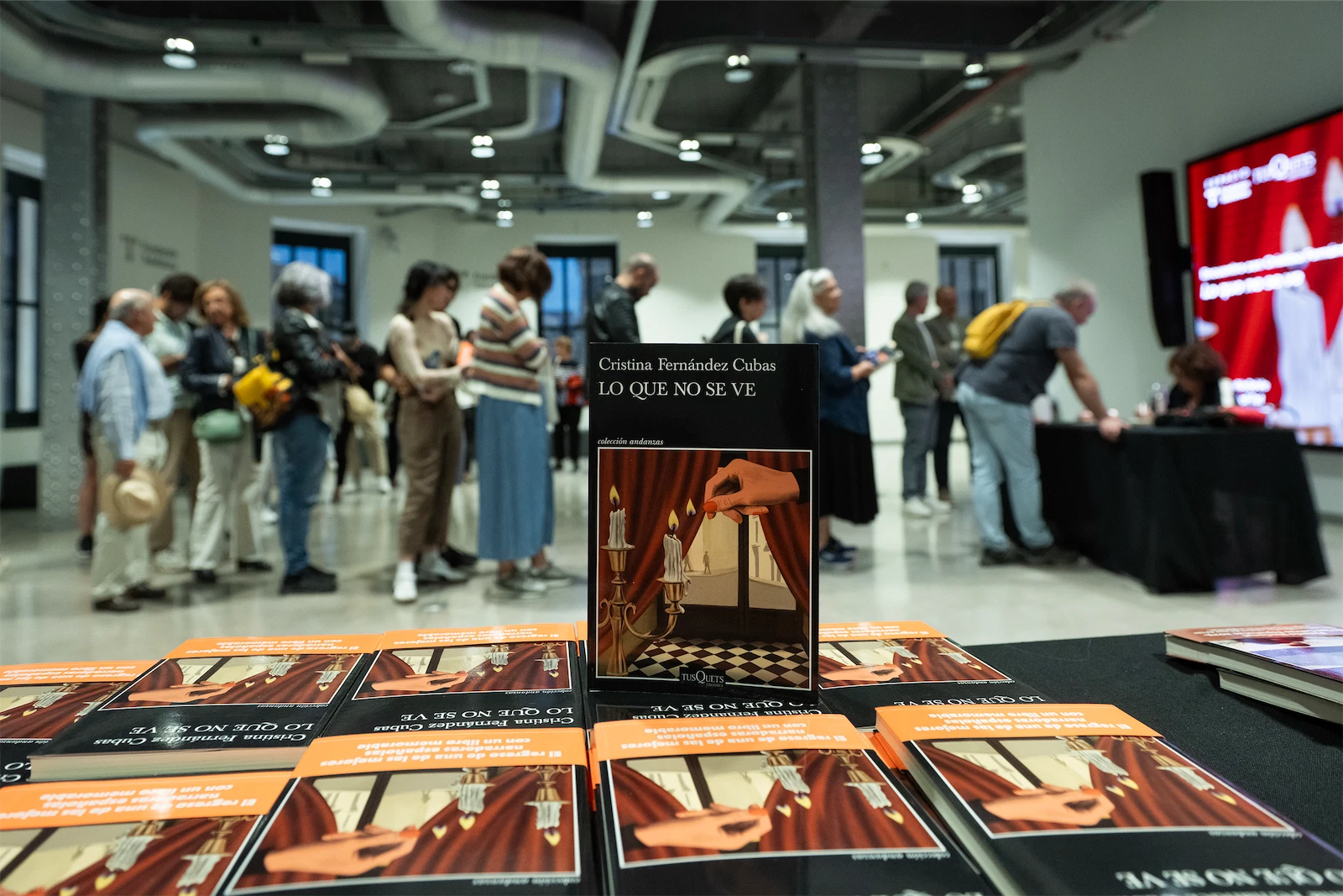 Un momento de la presentación del libro 'Lo que no se ve' de Cristina Fernández Cubas