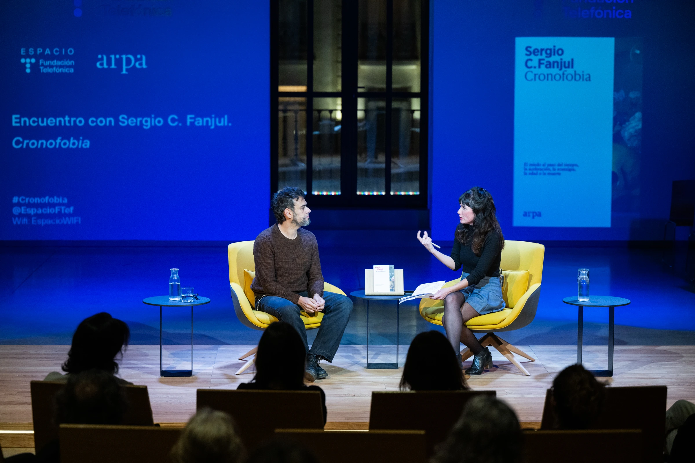 Un momento de la presentación de Cronofobia, de Sergio Fanjul.