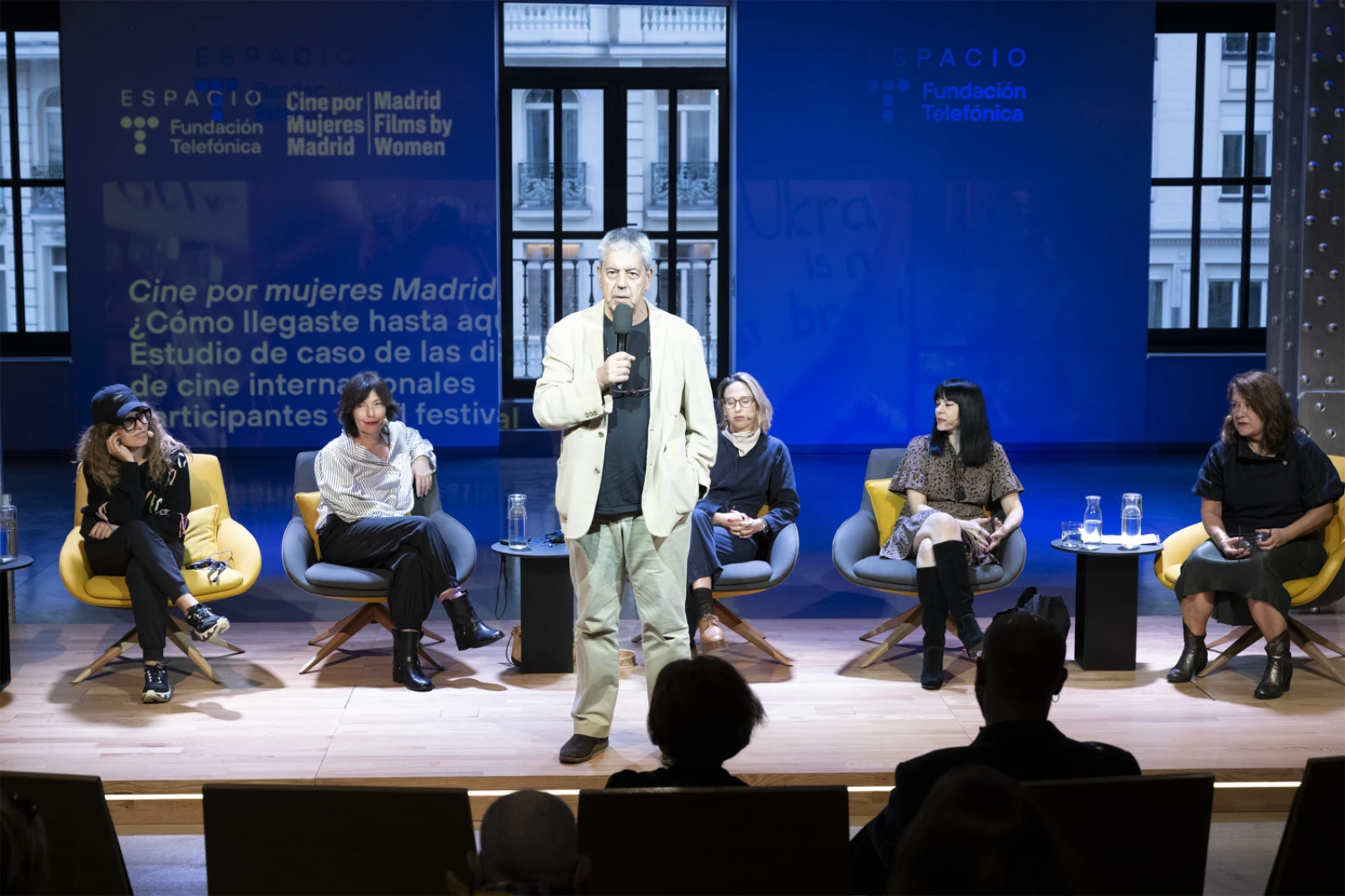 Un instante de la segunda sesión de conversaciones de Cine por Mujeres Madrid