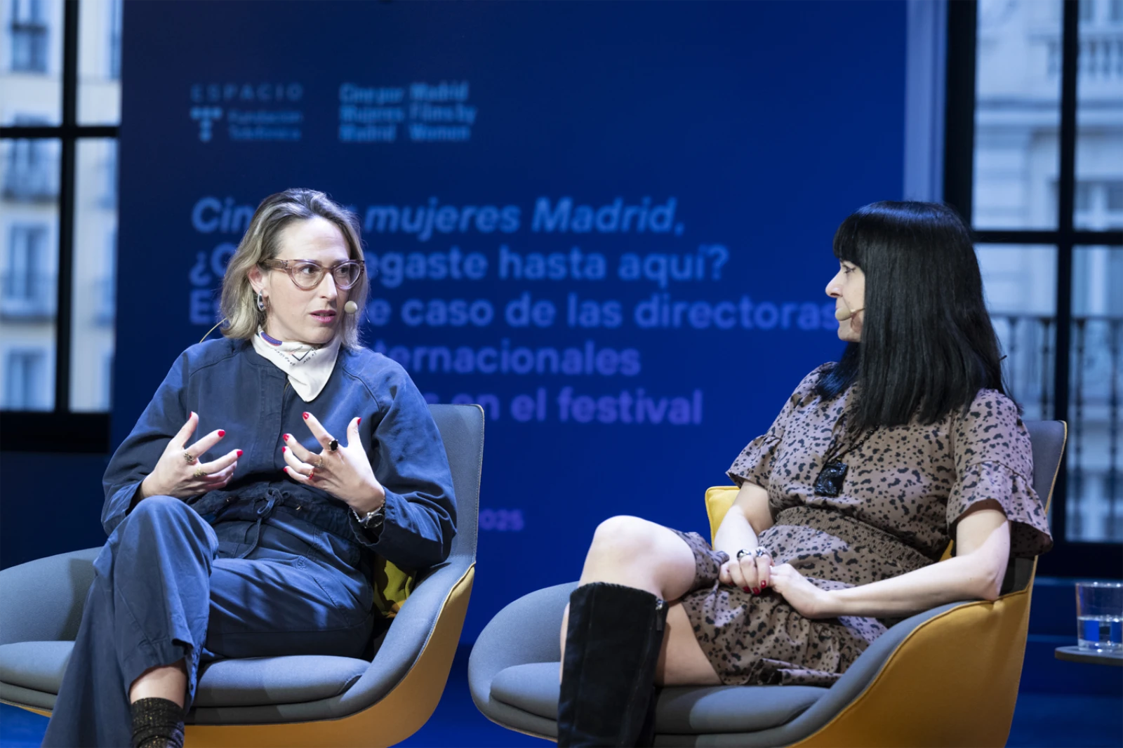 Un instante de la segunda sesión de conversaciones de Cine por Mujeres Madrid