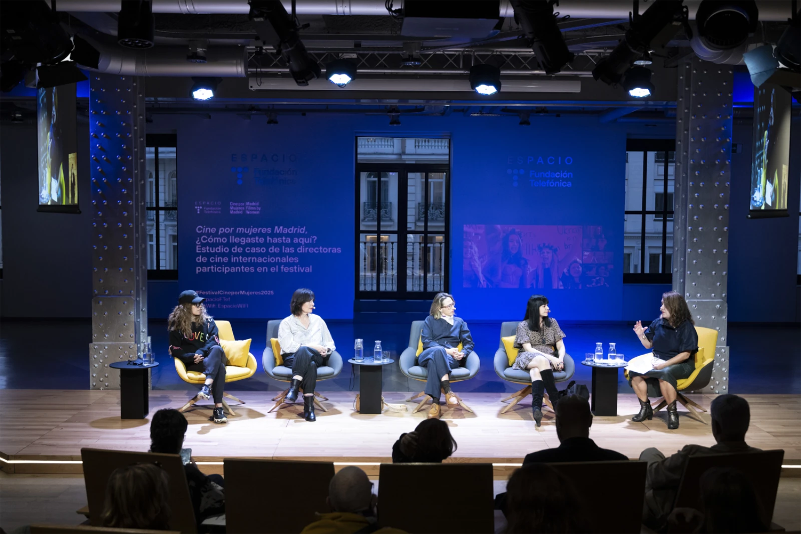 Un instante de la segunda sesión de conversaciones de Cine por Mujeres Madrid