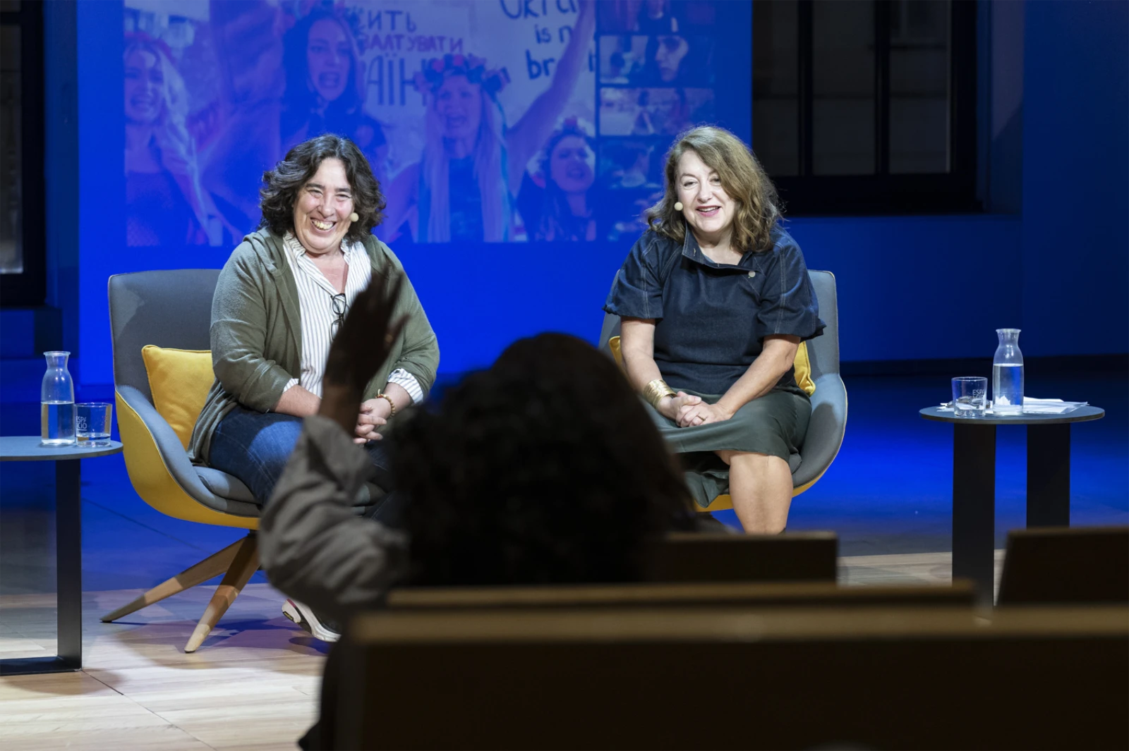 Un instante de la segunda sesión de conversaciones de Cine por Mujeres Madrid