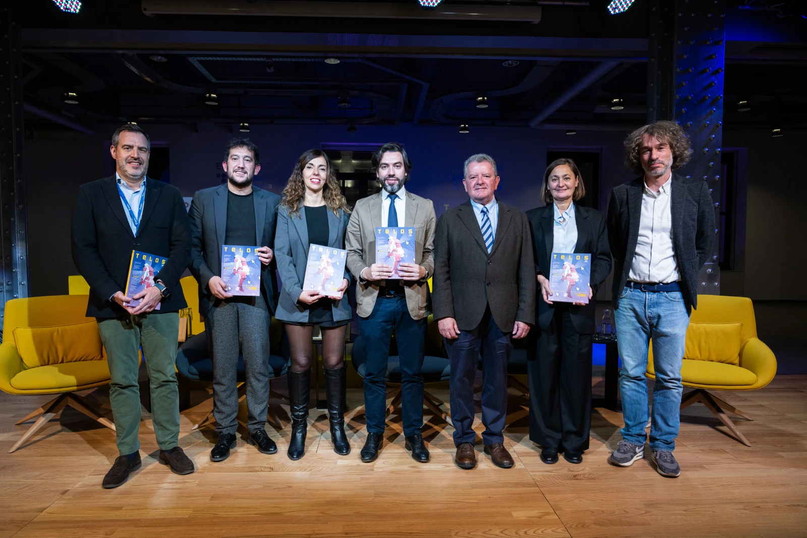 Un momento de la presentación de la revista TELOS 128