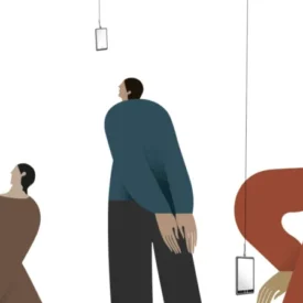 Recorte de Ilustración de Juárez Casanova para Telos