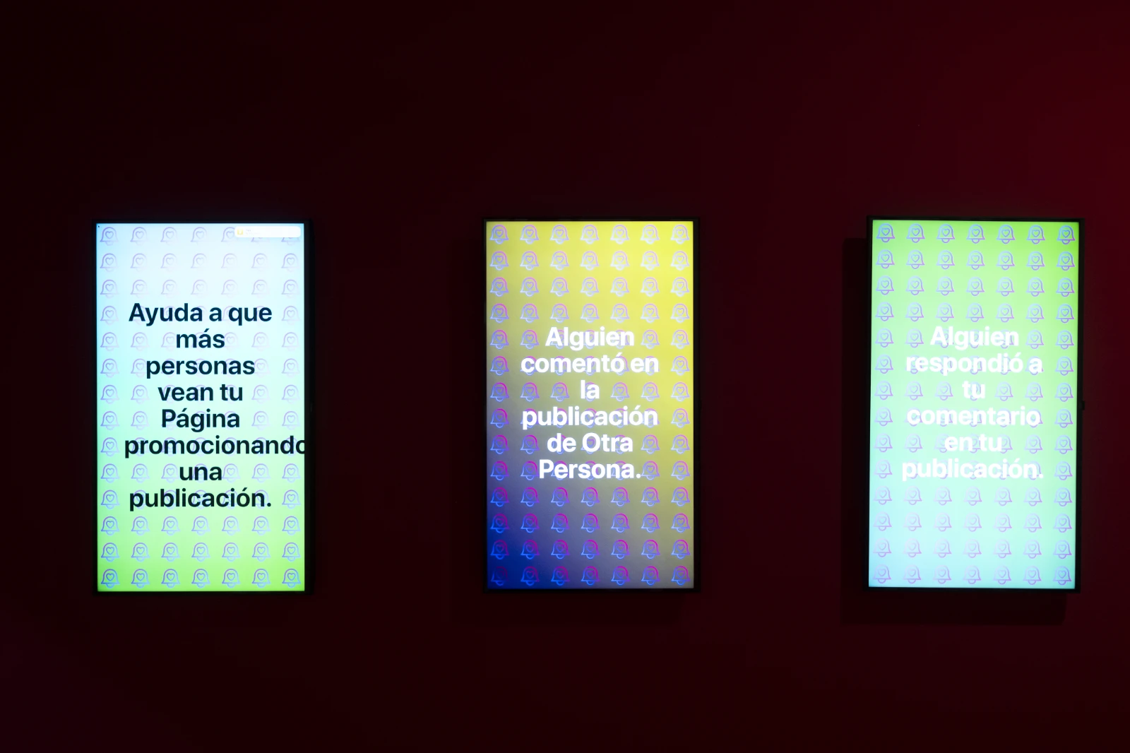 Foto de sala de la exposición ‘Hoy es un buen día para hablar de Derechos Digitales’