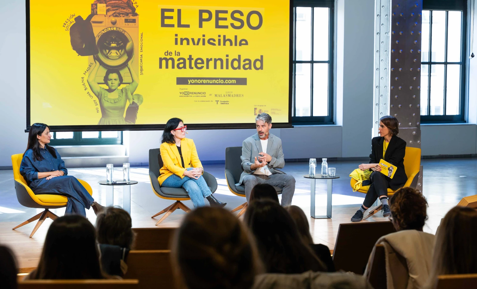 Un momento del encuentro ‘El peso invisible de la paternidad’, con Malasmadres