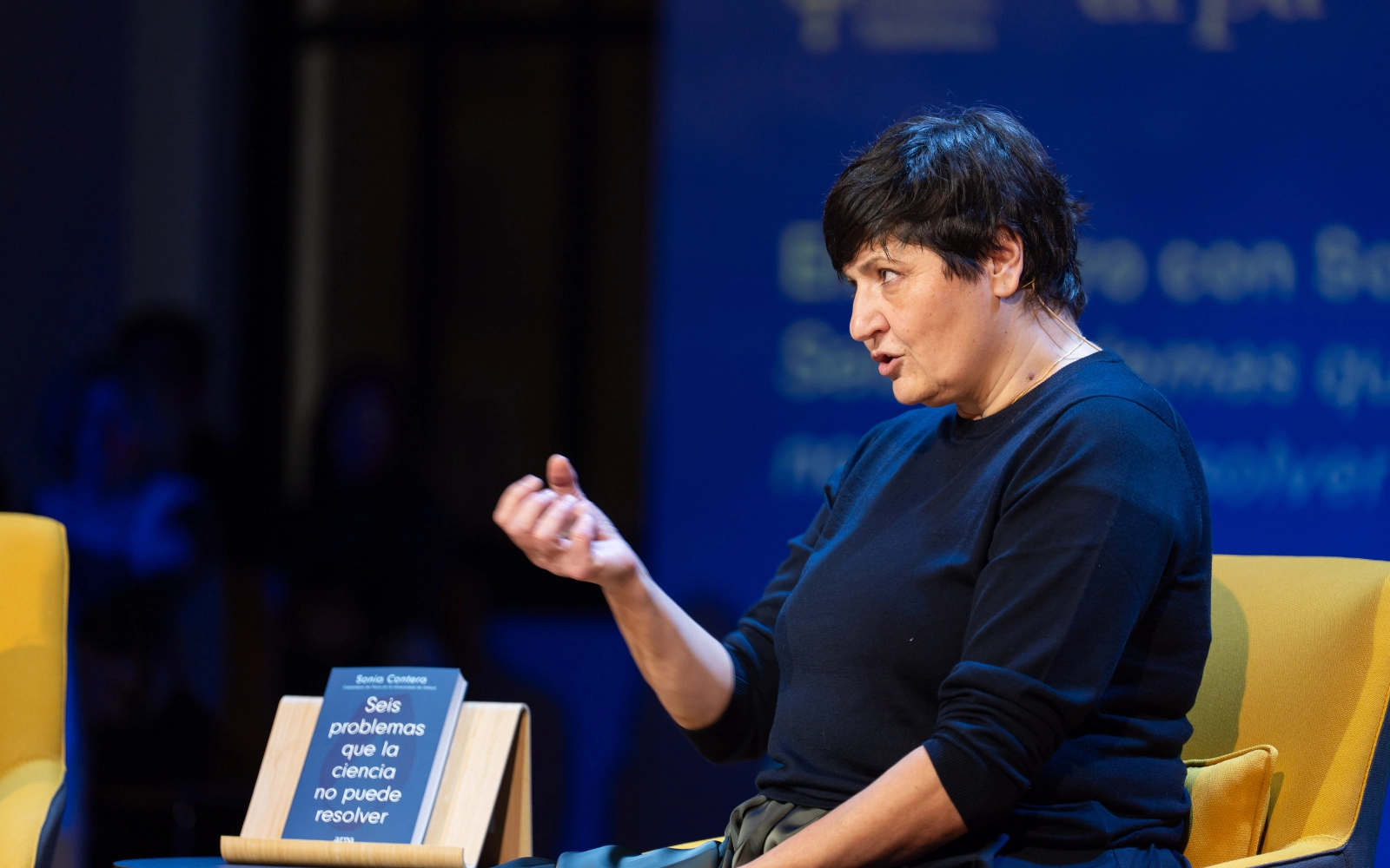 Un momento del evento ‘Encuentro con Sonia Contera. Seis problemas que la ciencia no puede resolver’