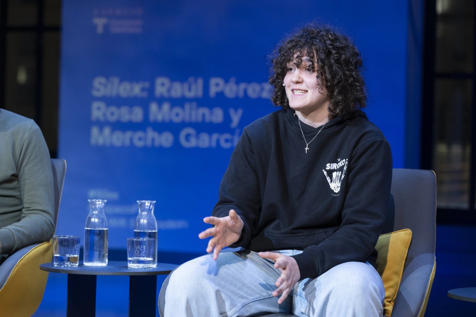 Un momento del encuentro Sílex con Raúl Pérez, Rosa Molina y Merche García