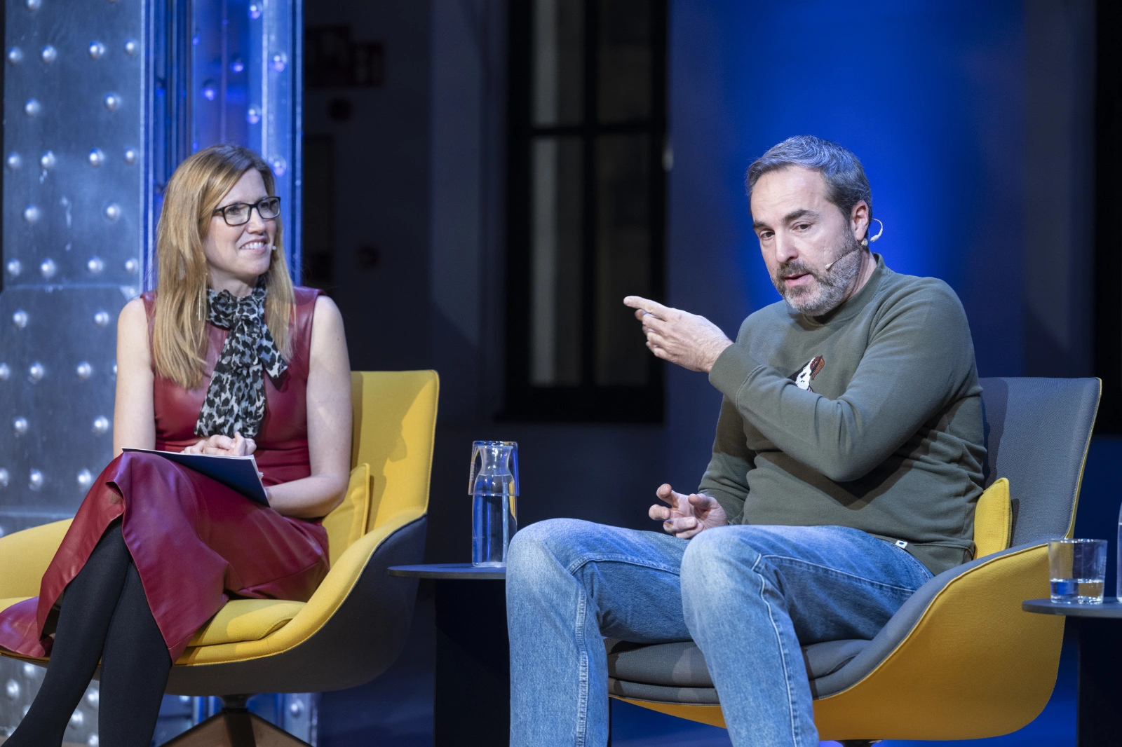 Un momento del encuentro Sílex con Raúl Pérez, Rosa Molina y Merche García