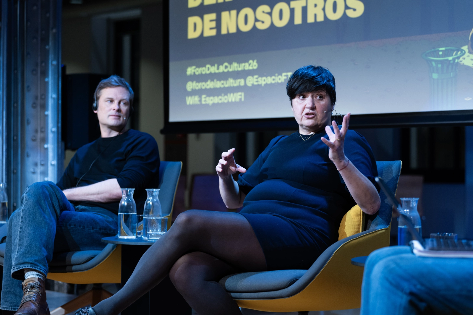 Un momento de las mesas de debate del Foro de la Cultura celebradas en Espacio Fundación Telefónica