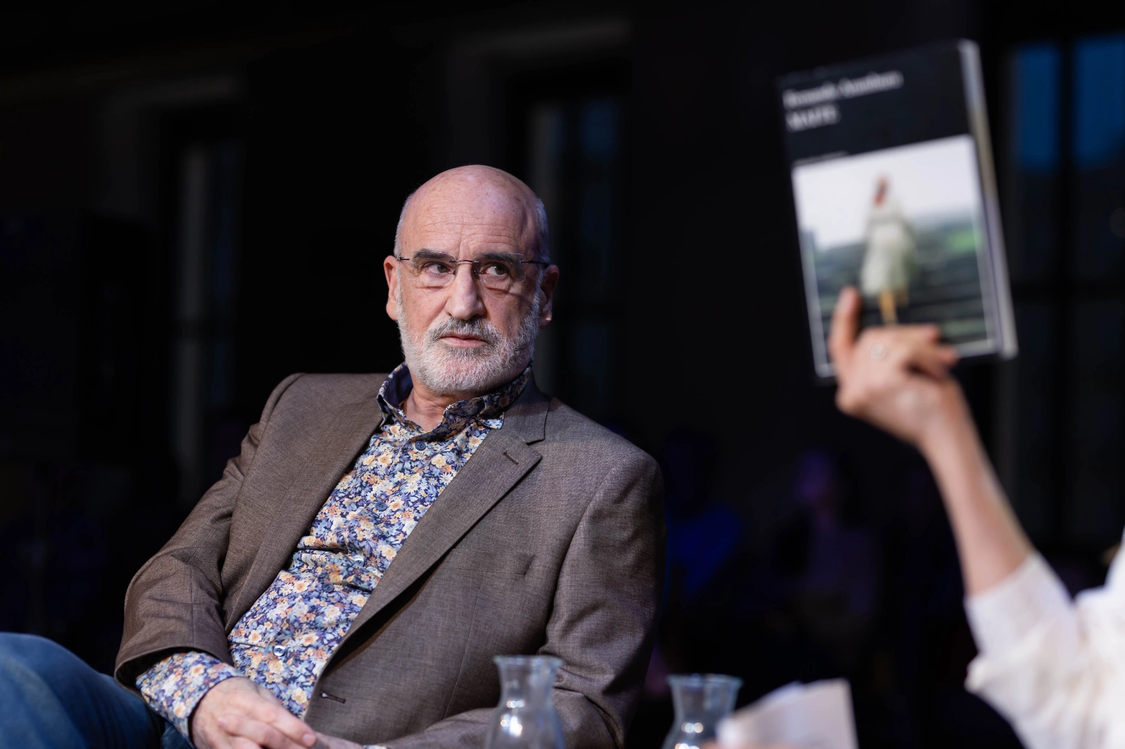 Un instante de la presentación de 'Maite', la nueva novela de Fernando Aramburu