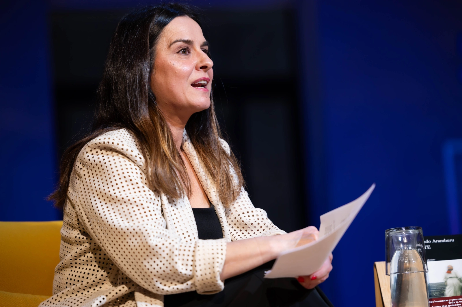 Un instante de la presentación de 'Maite', la nueva novela de Fernando Aramburu