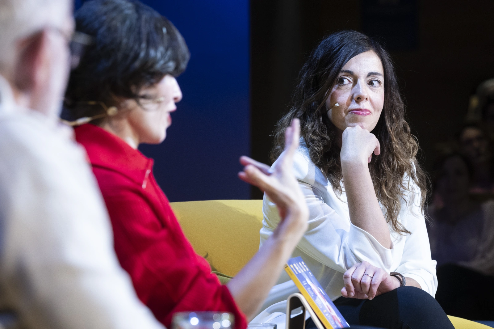 Un instante del Foro Telos: Ramón López de Mántaras y Coco Dávez. Inteligencia y creatividad