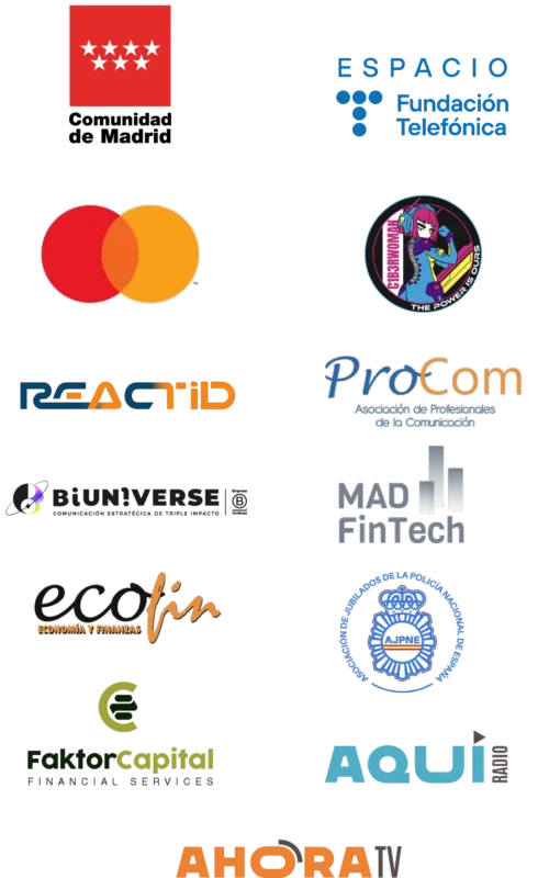 Endoso de logos de los colaboradores del Madrid Woman´s Week 2026