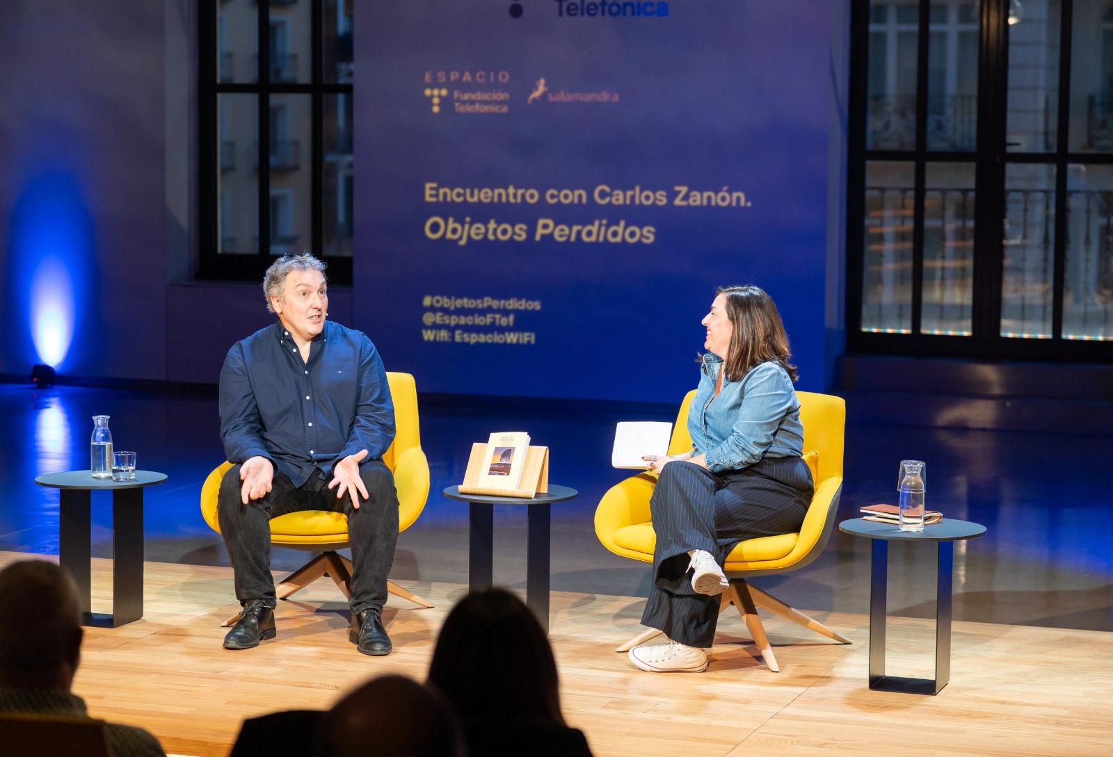 Un momento del Encuentro con Carlos Zanón. ‘Objetos Perdidos’