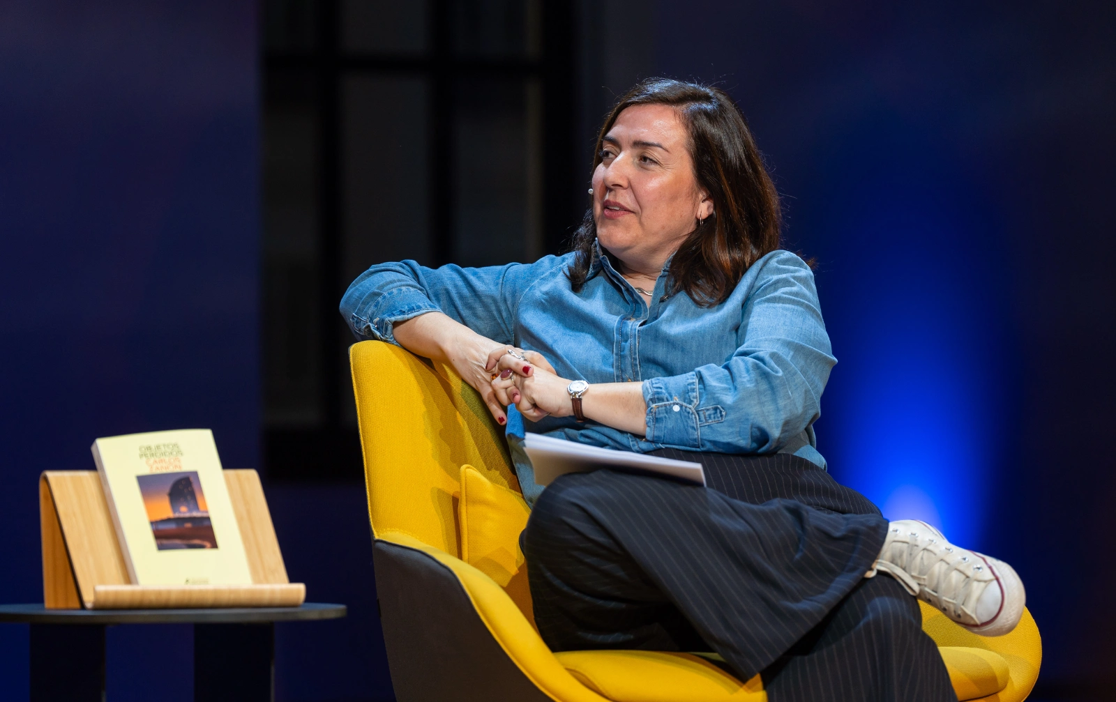 Un momento del Encuentro con Carlos Zanón. ‘Objetos Perdidos’