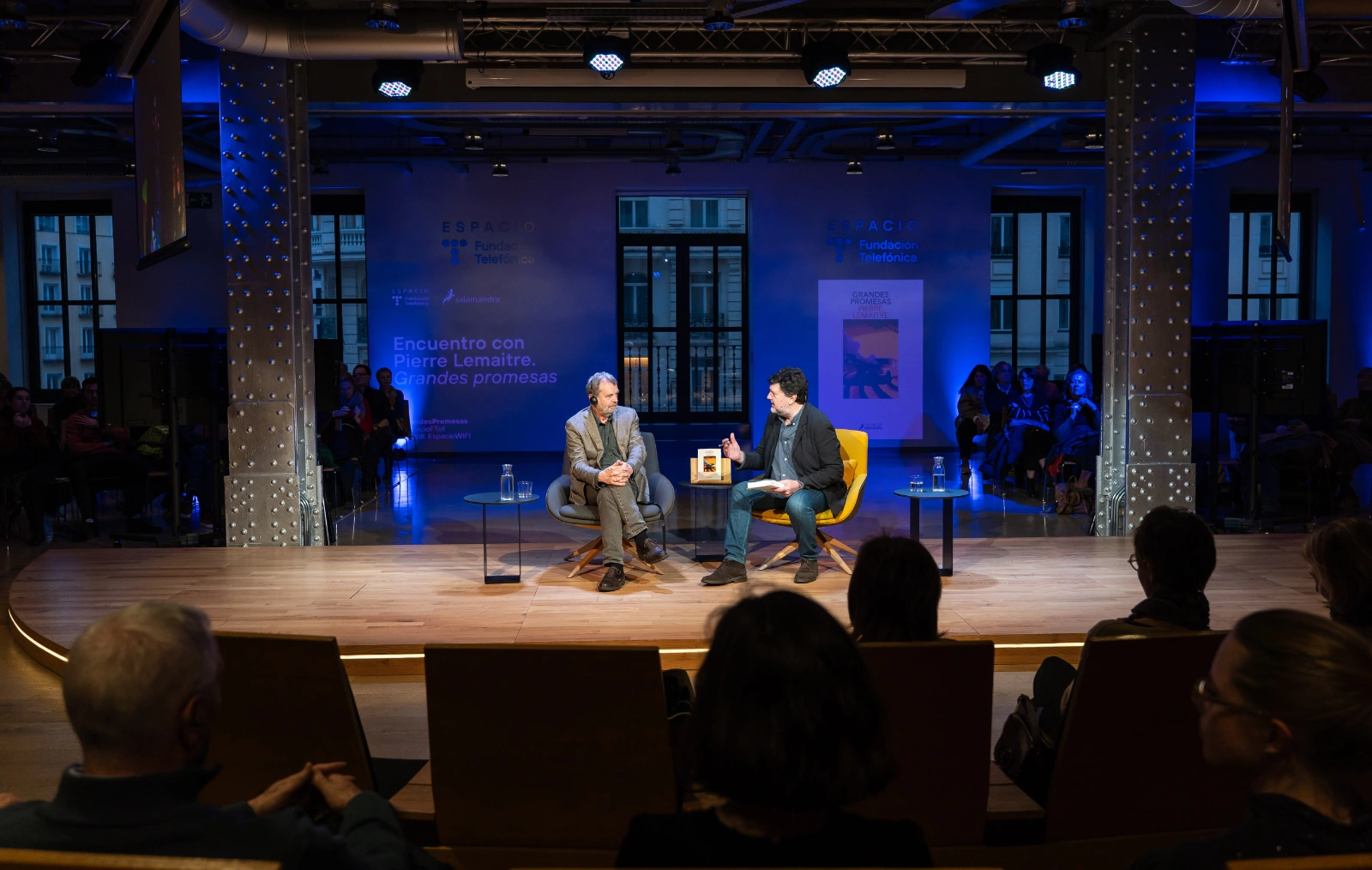 Un momento del Encuentro con Pierre Lemaitre para presentar Grandes promesas
