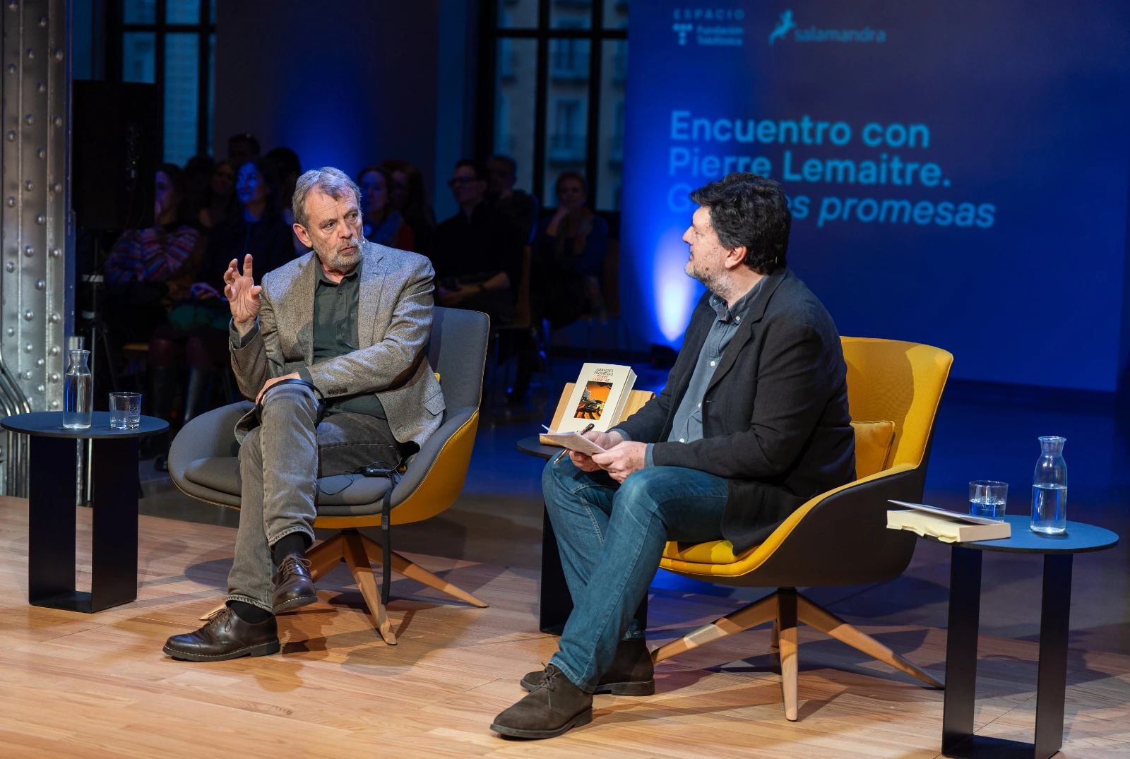 Un momento del Encuentro con Pierre Lemaitre para presentar Grandes promesas