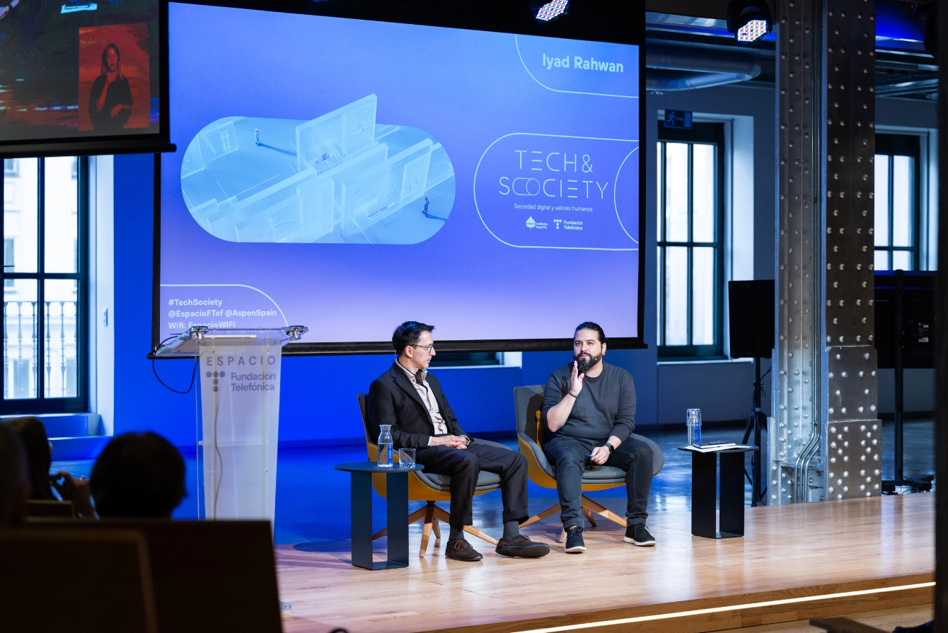 Un momento del encuentro de Tech & Society con Iyad Rahwan