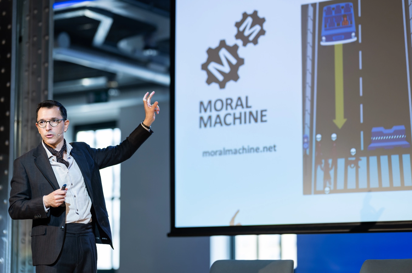 Un momento del encuentro de Tech & Society con Iyad Rahwan