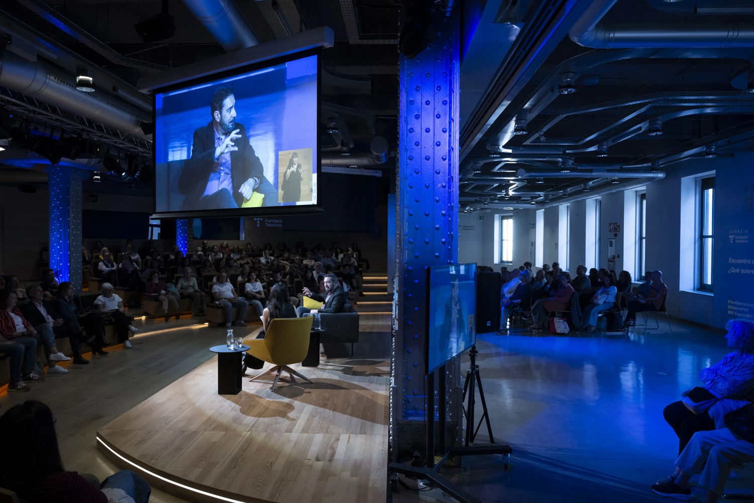 Un momento del encuentro con Pere Estupinyà, '¿Qué quieres ser de mayor?'