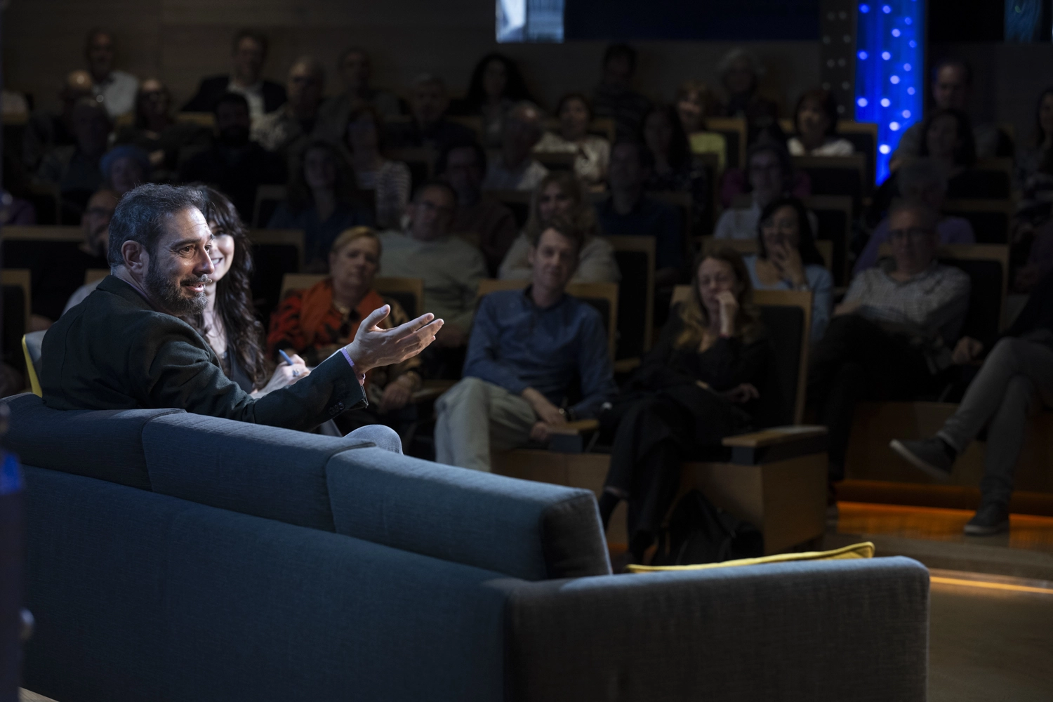 Un momento del encuentro con Pere Estupinyà, '¿Qué quieres ser de mayor?'