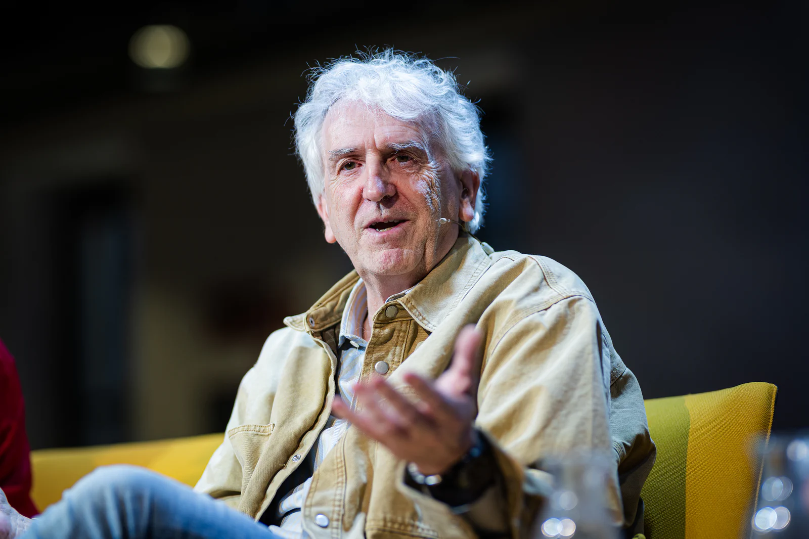 Un momento del Encuentro Telos. ¿Egoístas o solidarios? con Elsa Arnaiz, Juan Luis Arsuaga y Raquel Martos