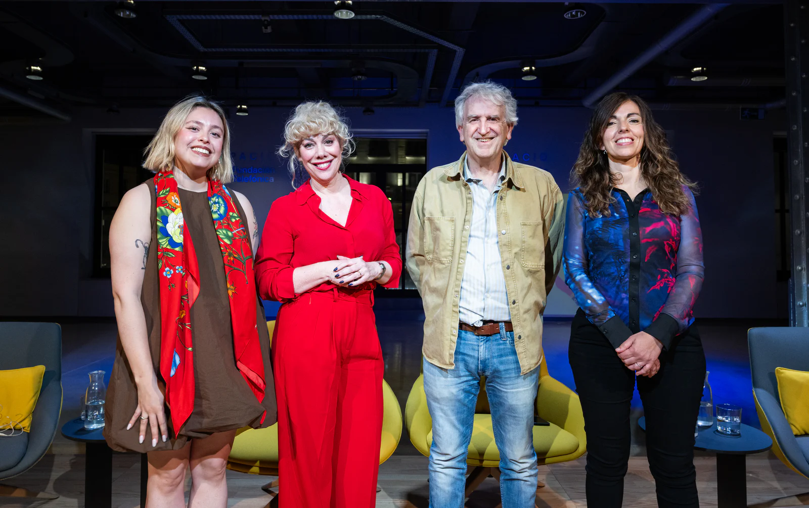 Un momento del Encuentro Telos. ¿Egoístas o solidarios? con Elsa Arnaiz, Juan Luis Arsuaga y Raquel Martos
