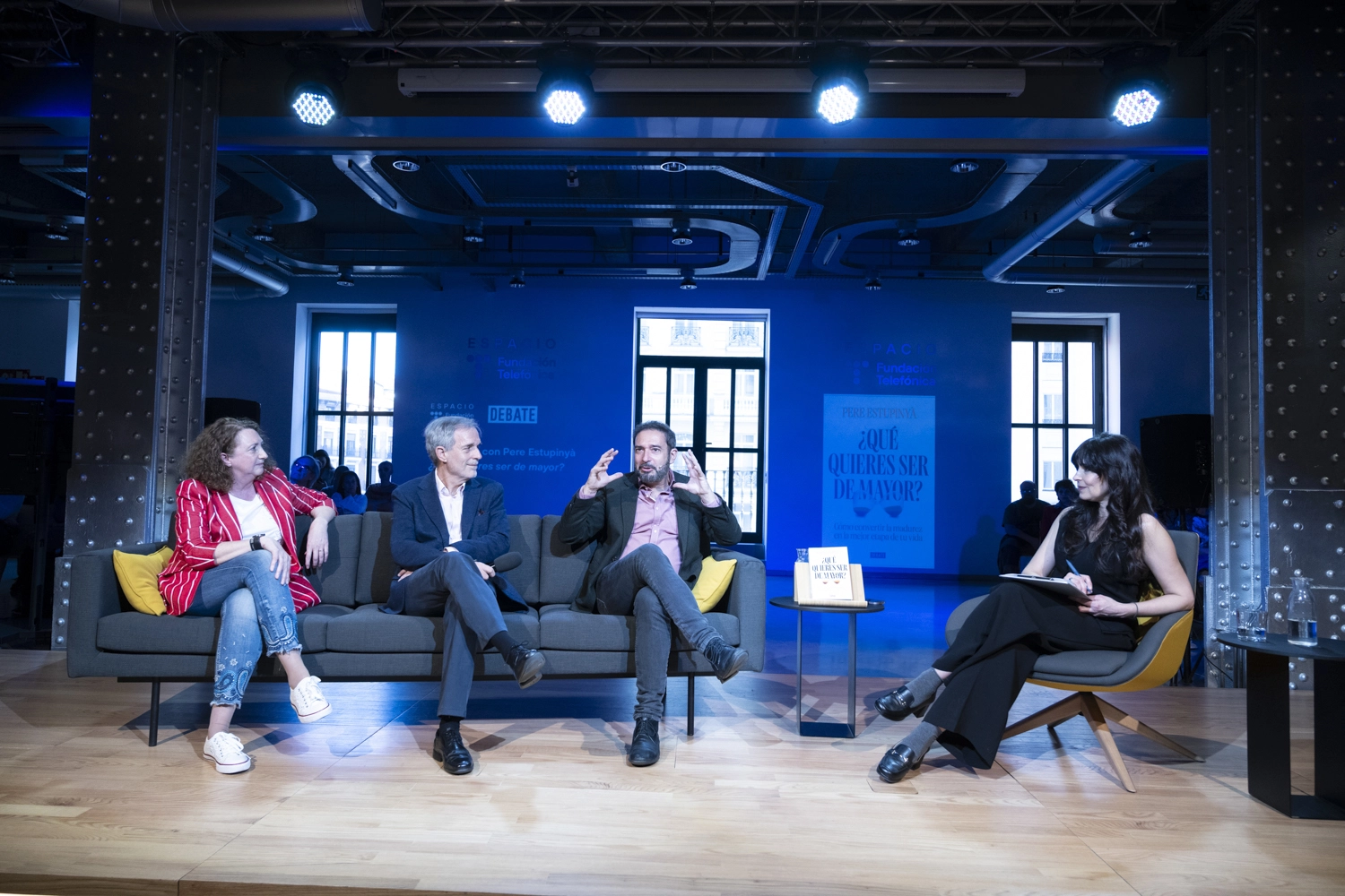 Un momento del encuentro con Pere Estupinyà, '¿Qué quieres ser de mayor?'