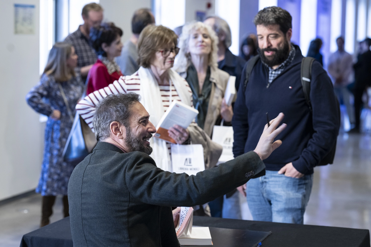 Un momento del encuentro con Pere Estupinyà, '¿Qué quieres ser de mayor?'
