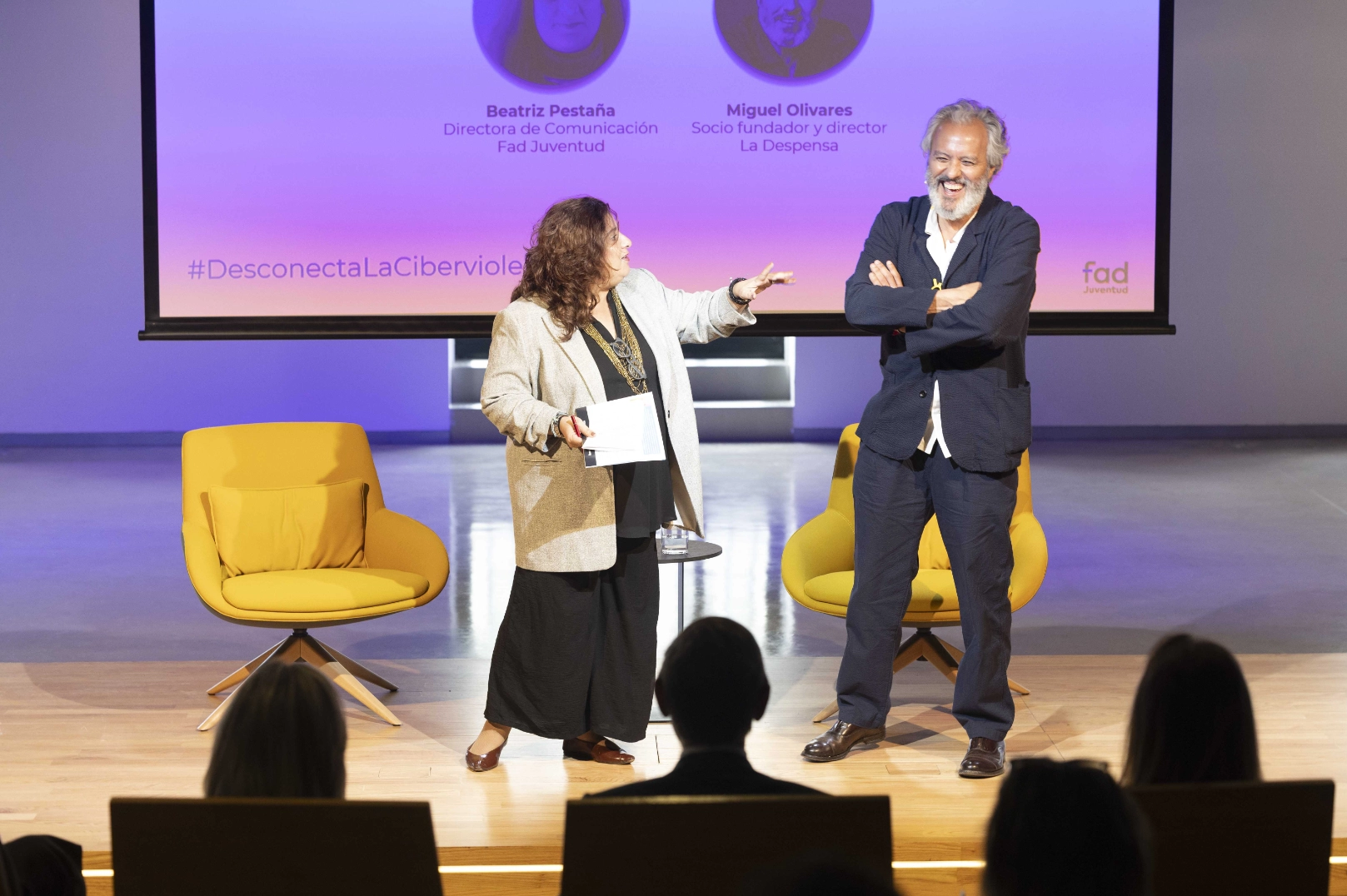 Un momento durante el encuentro 'Ciberviolencia: realidad, retos y respuestas'