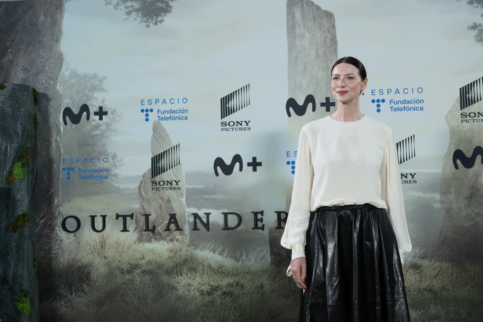 Un momento de la conversación entre Caitríona Balfe y Andrea Compton para celebrar el final Outlander