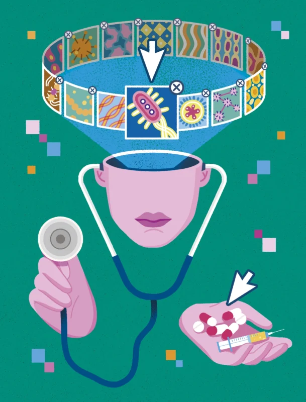 Ilustración de Irene Pérez para la TELOS 129