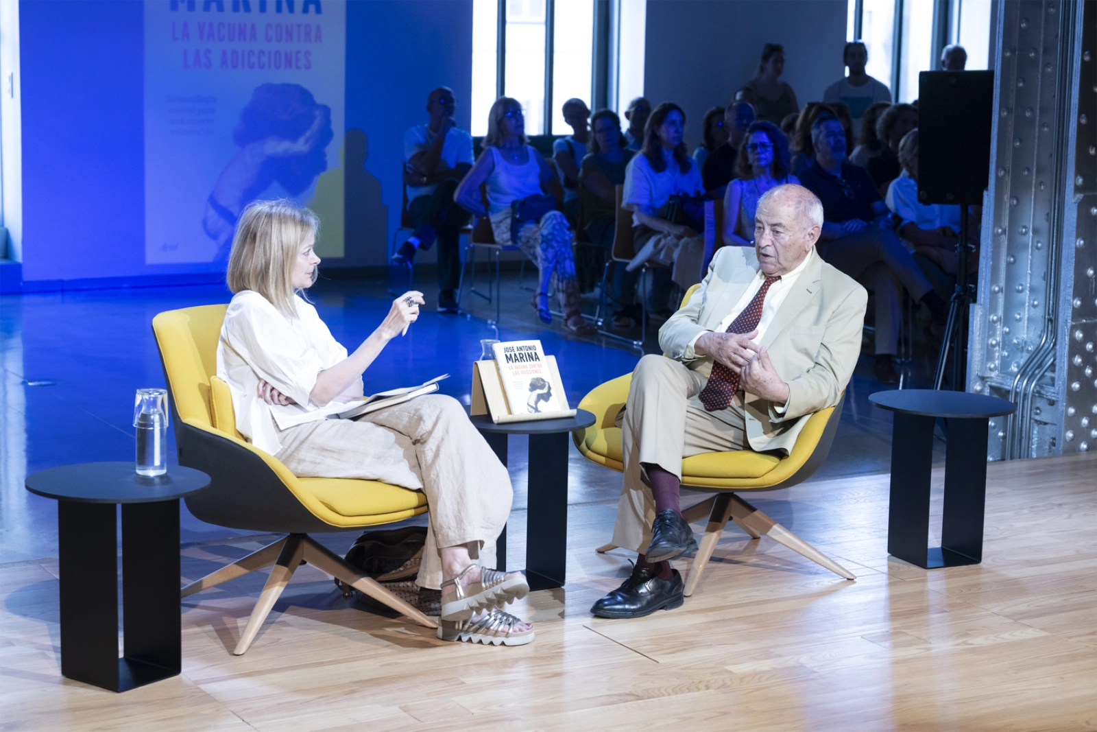 Un momento durante el encuentro con José Antonio Marina. 'La vacuna contra las adicciones'