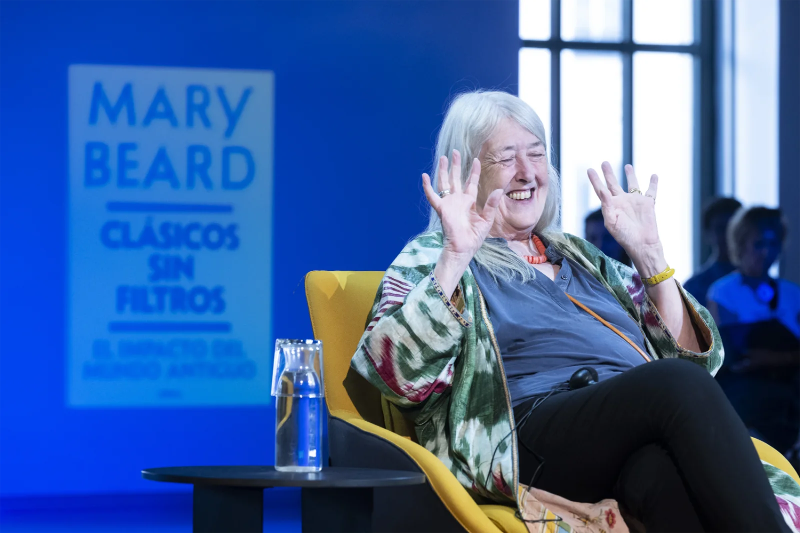 Un momento durante el 'Encuentro con Mary Beard. Clásicos sin filtros'