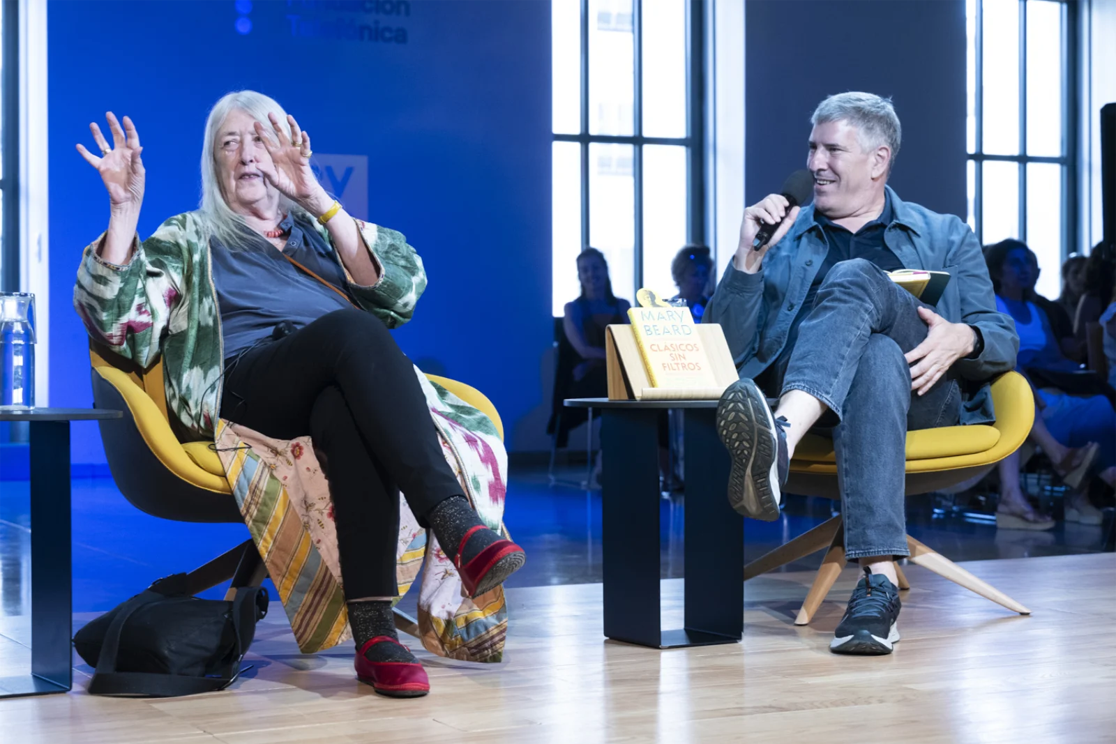 Un momento durante el 'Encuentro con Mary Beard. Clásicos sin filtros'