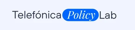 Telefónica Policy Lab logo with the word Policy in a blue rounded capsule.]?]}{