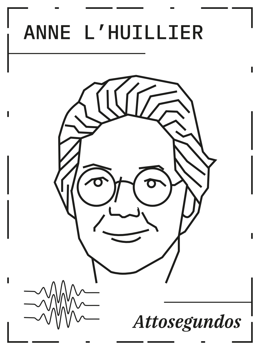 Ilustración de la física Anne L'Huillier