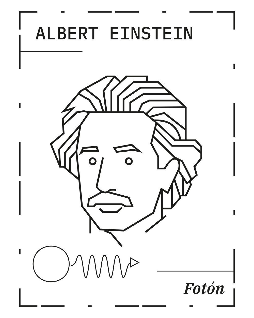 Ilustración de Albert Einstein