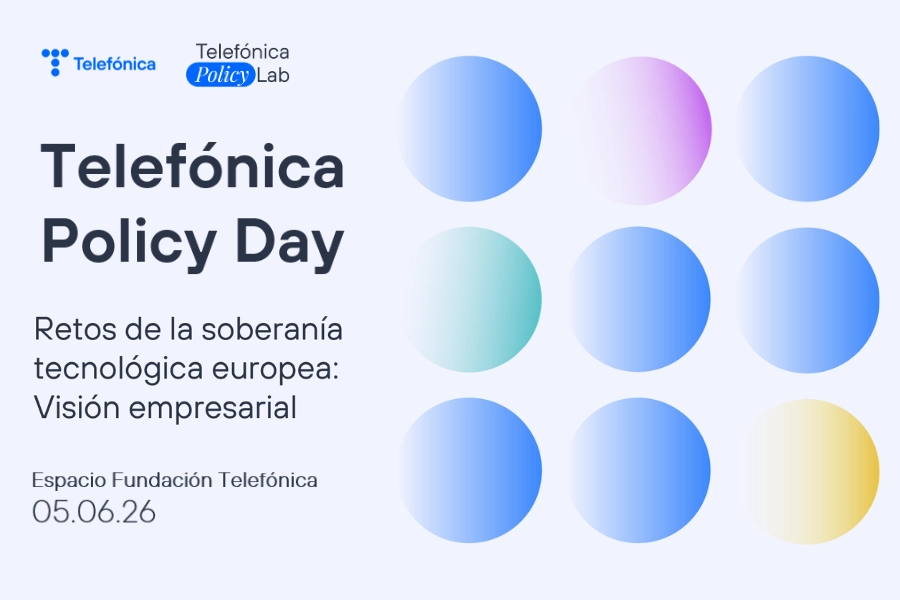 Banner con la gráfica del Telefónica Policy Day
