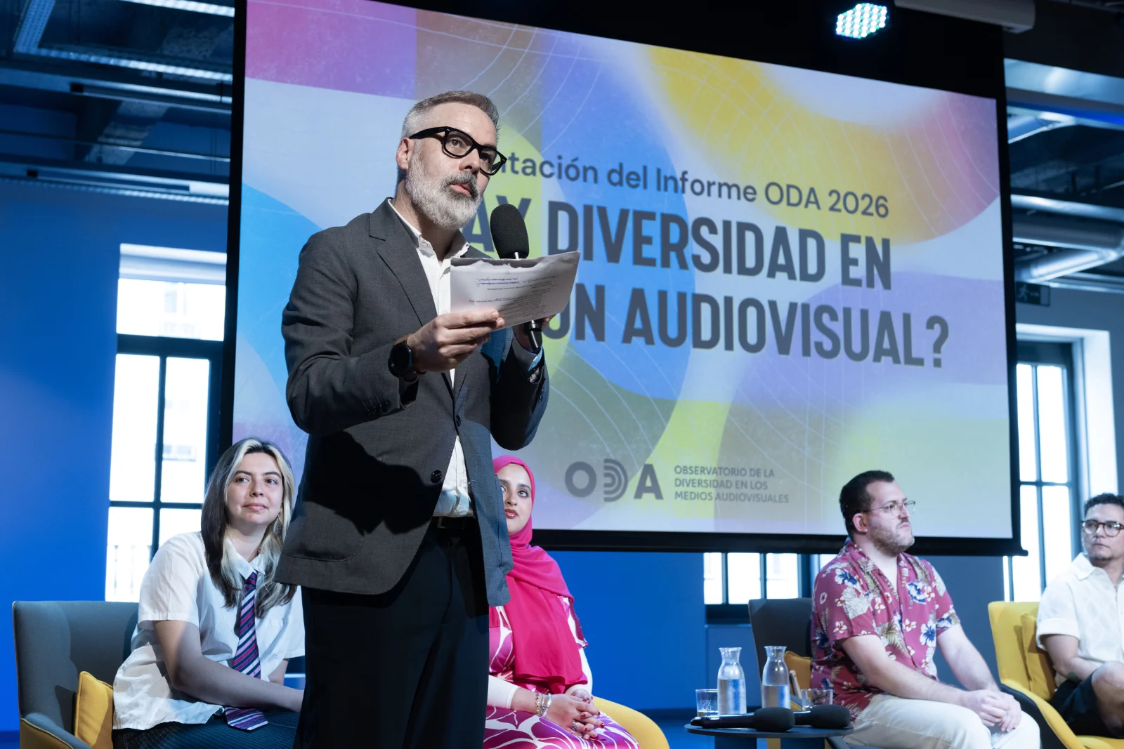 Un momento durante el encuentro Informe ODA 2026. ¿Hay diversidad en la ficción audiovisual?