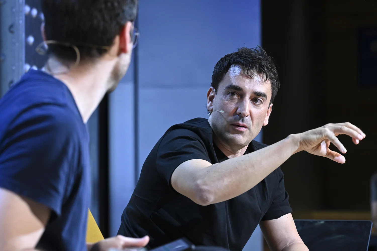 Un momento durante el Encuentro con Xabi Uribe-Etxebarria. 'Vita'