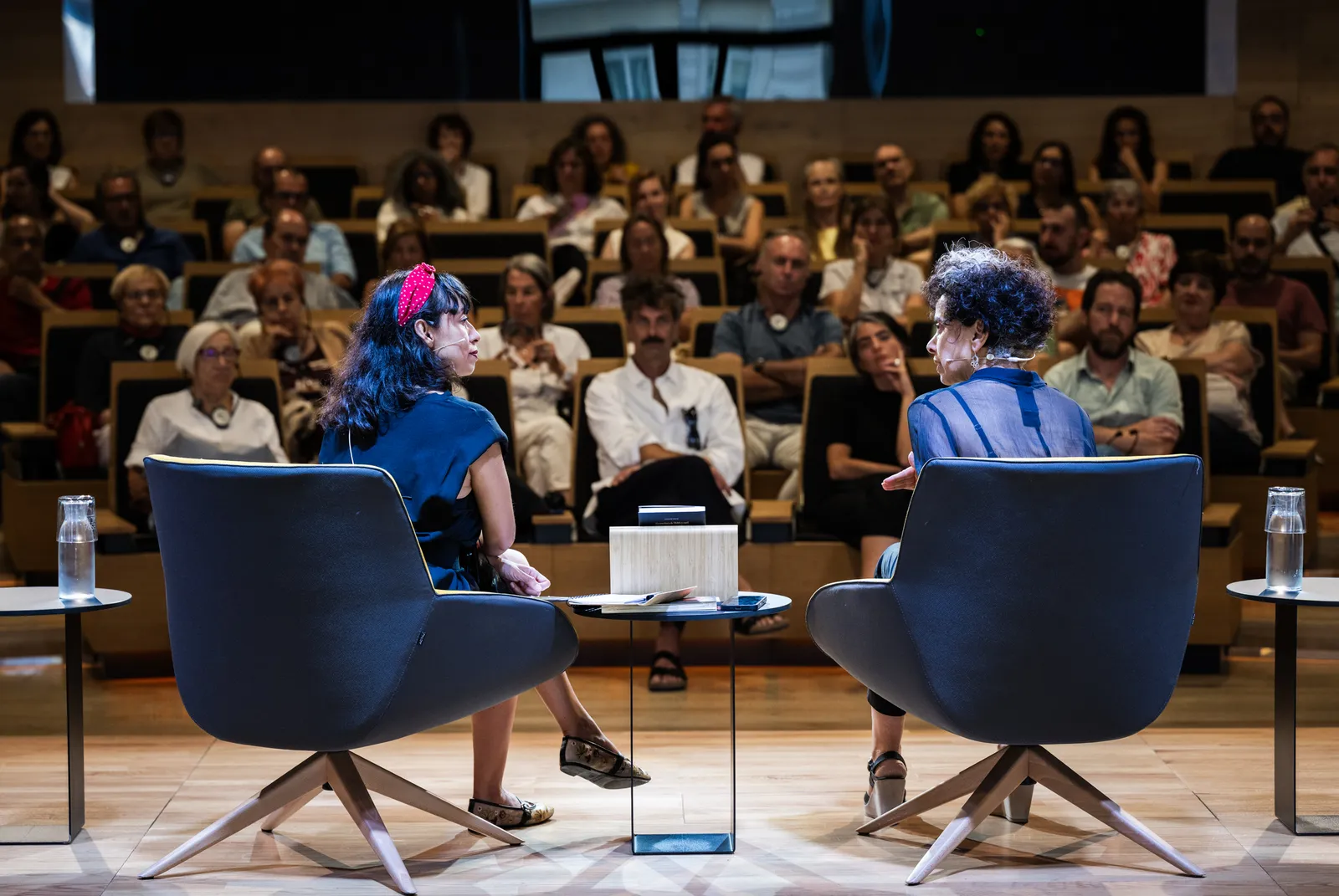 Un momento de la presentación de Engaño, de la autora palestina Adanía Shibli