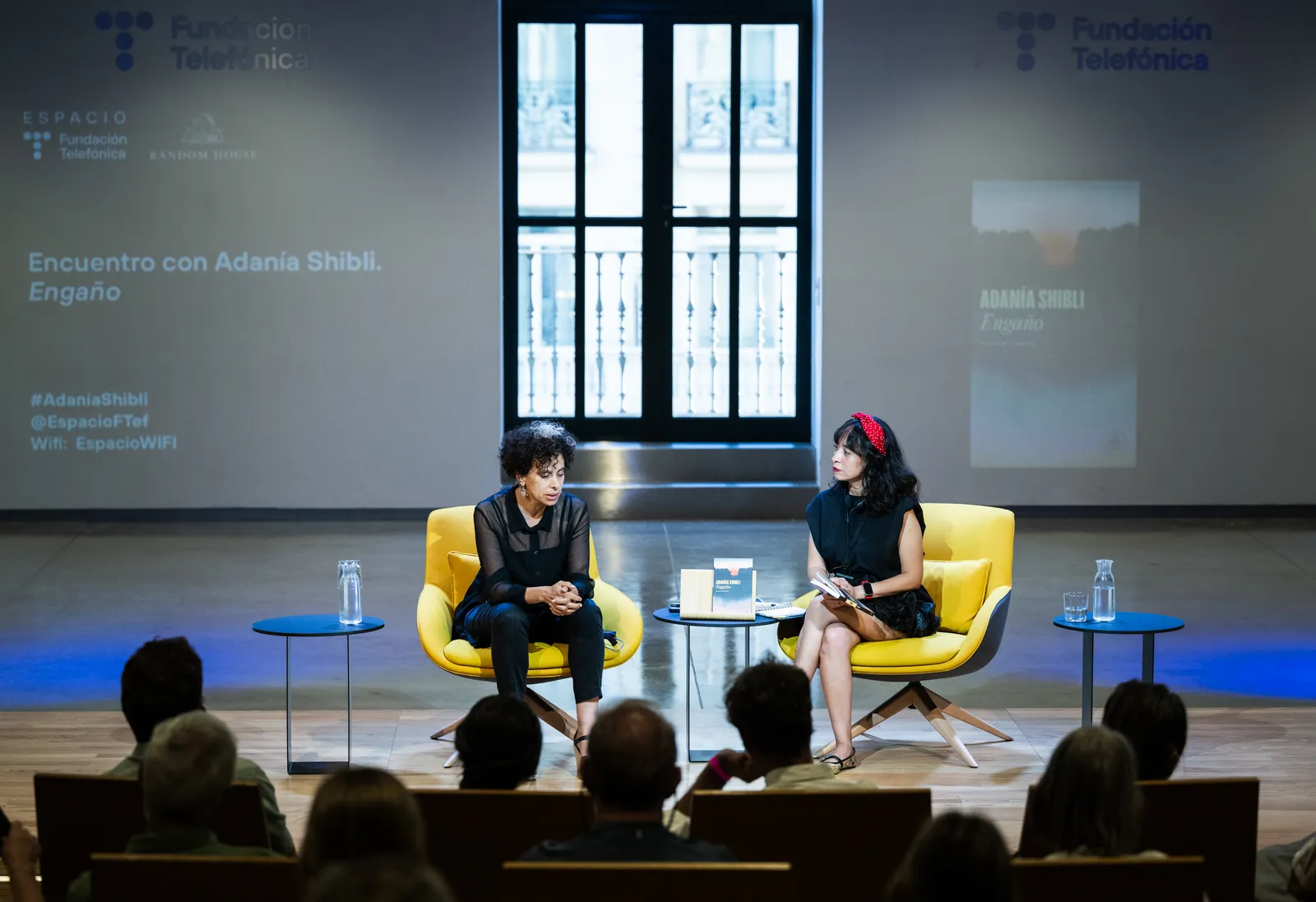Un momento de la presentación de Engaño, de la autora palestina Adanía Shibli
