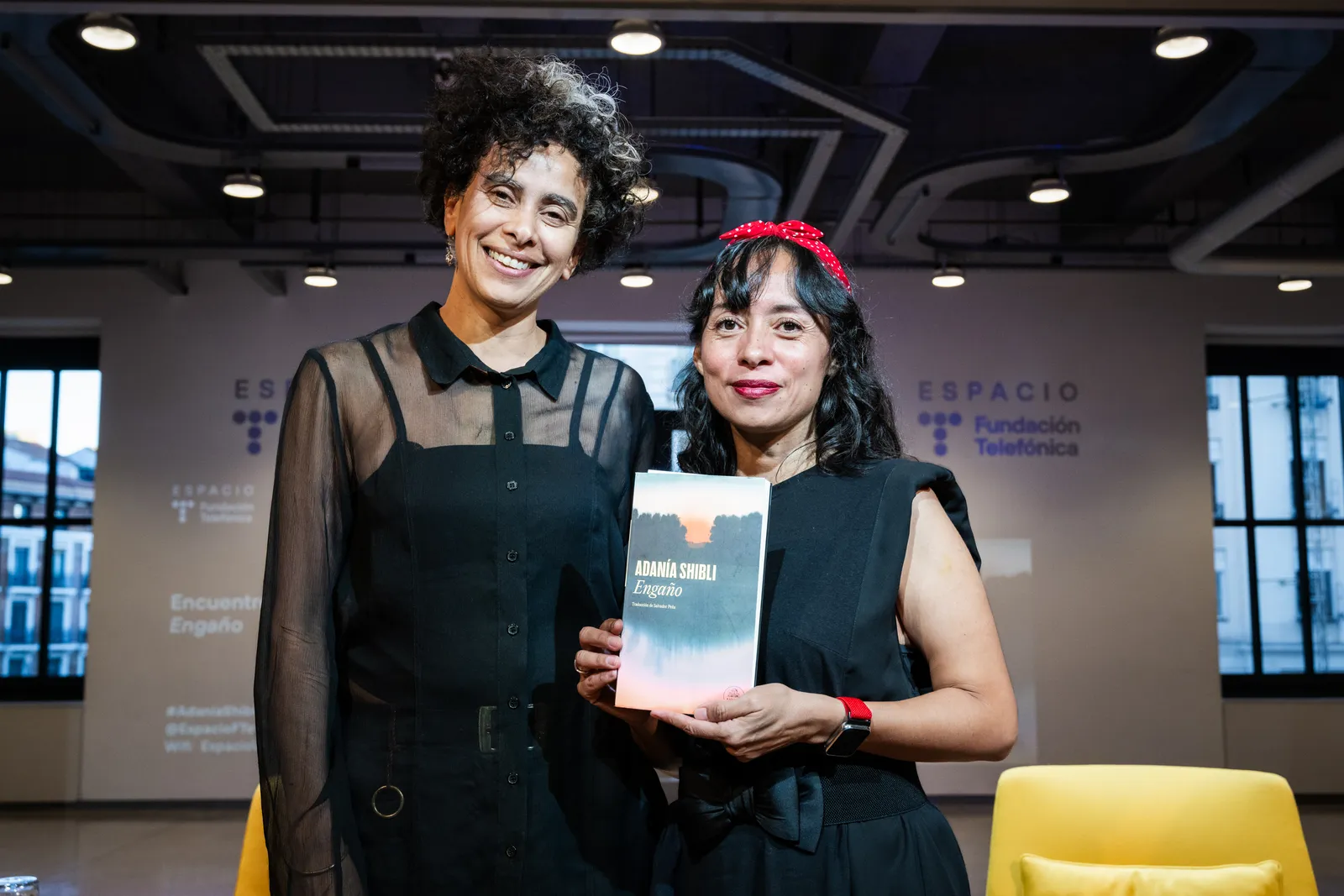 Un momento de la presentación de Engaño, de la autora palestina Adanía Shibli