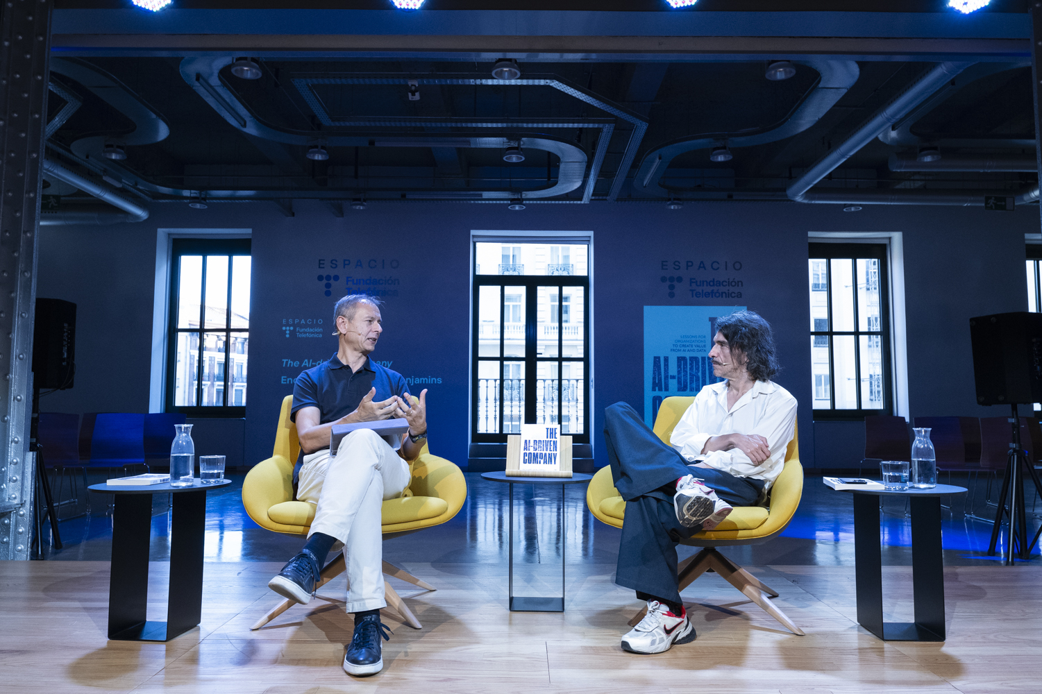 Un momento del encuentro entre Richard Benjamins y Jaime García-Cantero